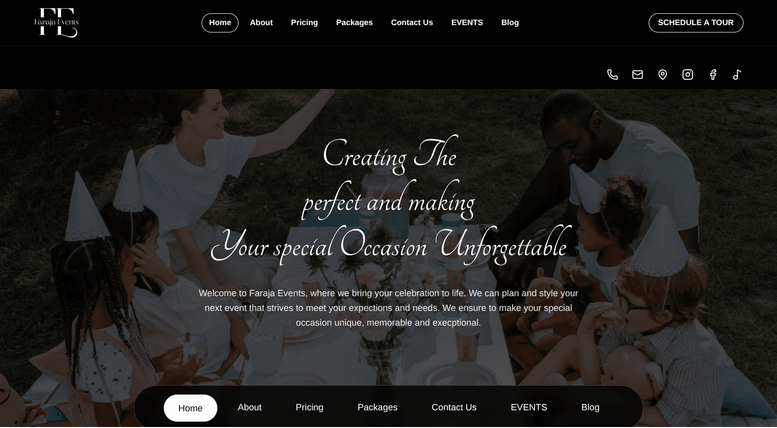 Image of the Faraja Events project