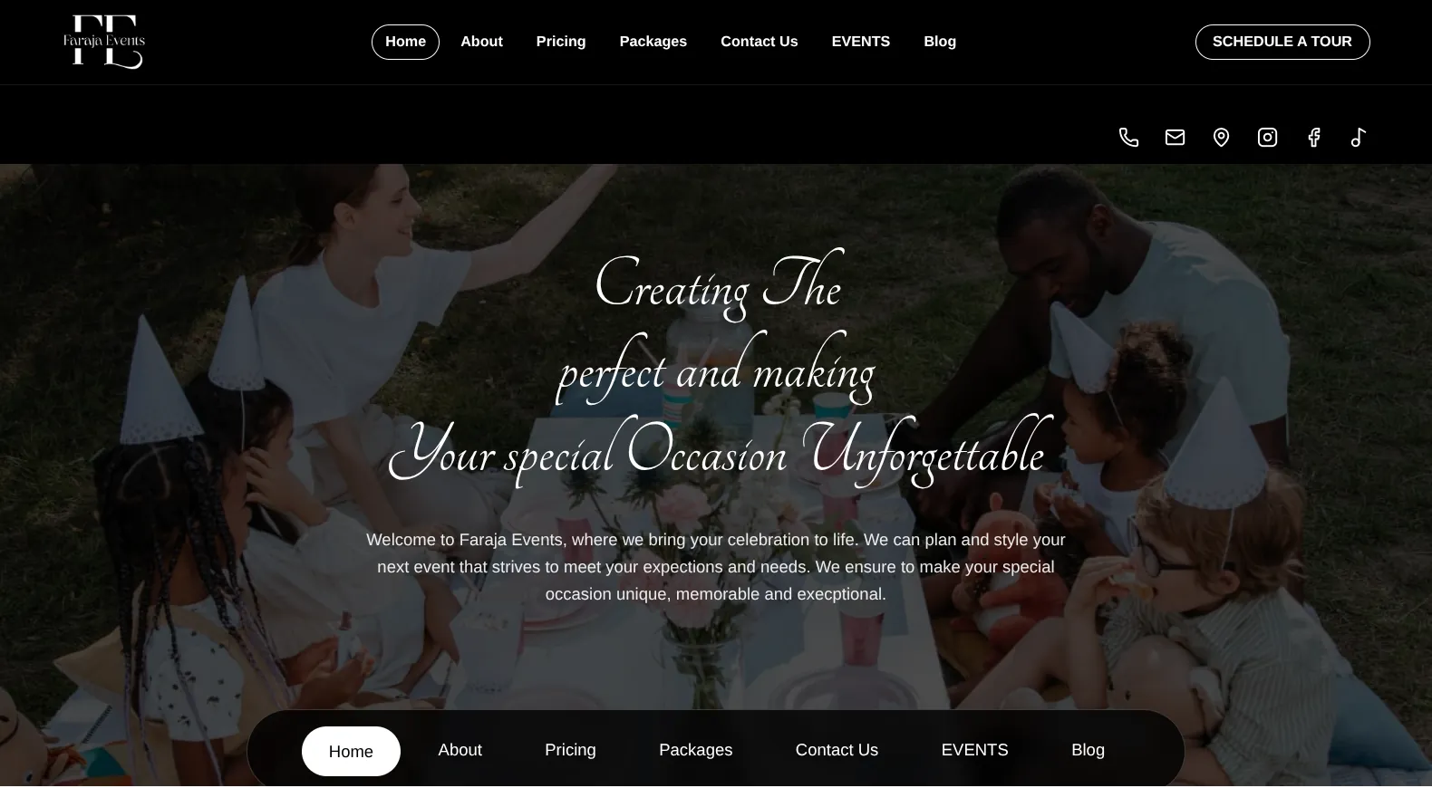 Faraja Events project preview