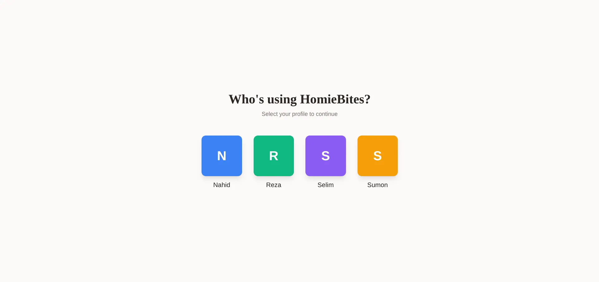 HomieBites project preview