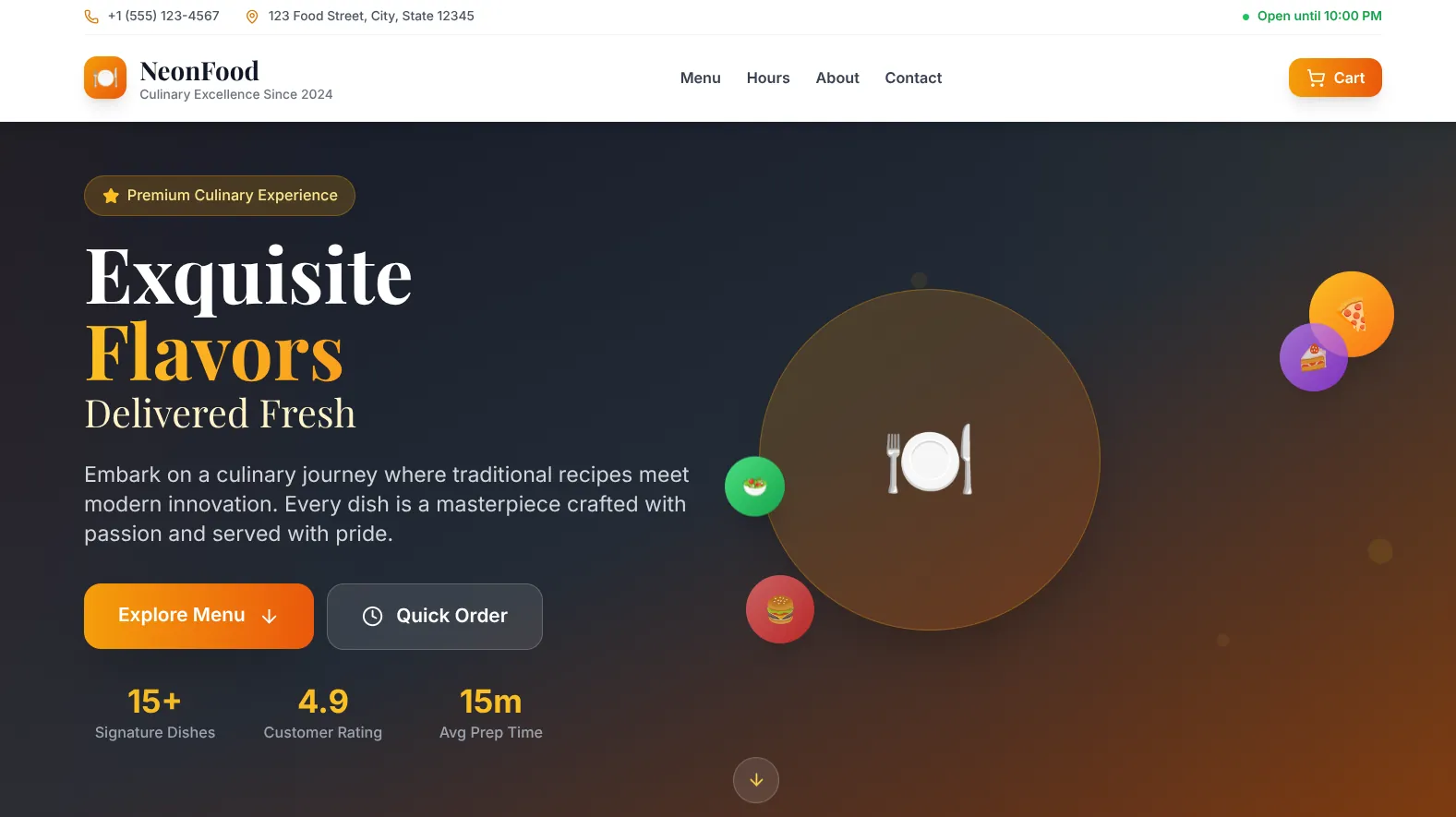 NeonFood project preview